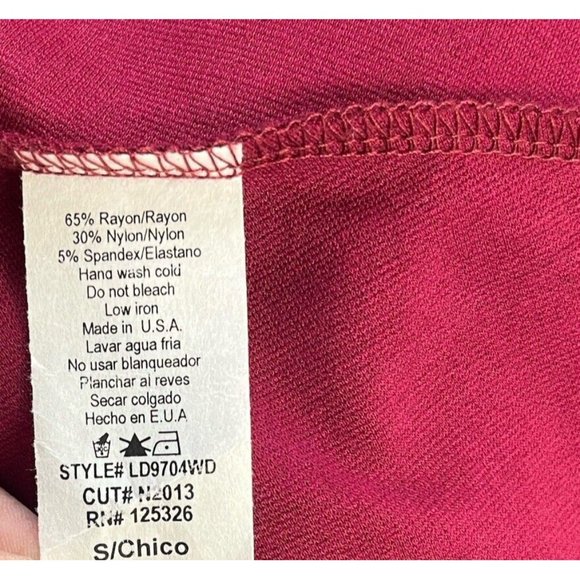 Windsor Womens Dress High Low Stretch Off Shoulder Color Red Burgundy Size S - Picture 14 of 16